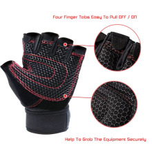 Customized Half Finger Aerobic Sport Crossfit Workout Fitness Gloves Weight Lifting Gym Gloves